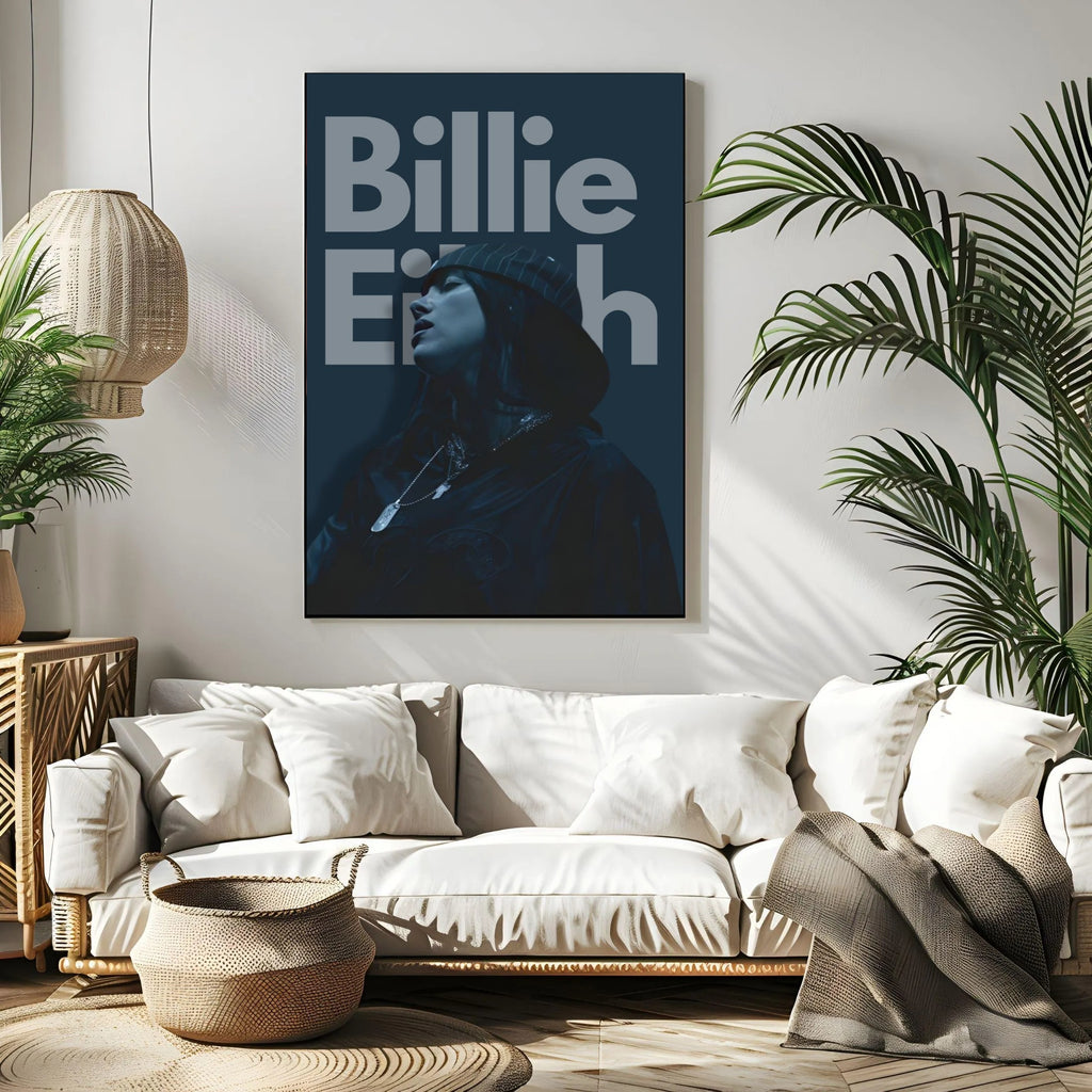 Billie Eilish Street Style Star Wall Art album cover poster print wall art decor