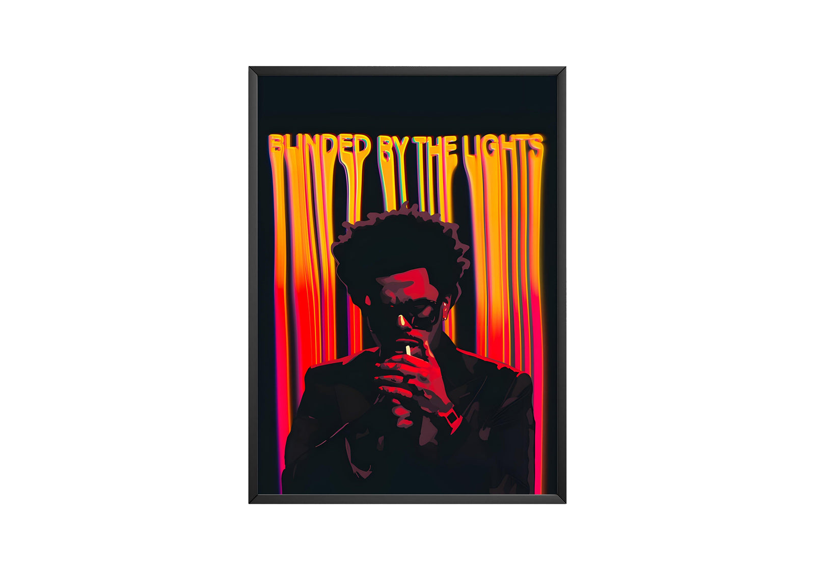 The Weeknd Neon Portrait  | Unframed Bedroom album cover poster print wall art decor