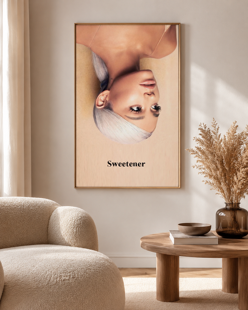 Ariana Grande Sweetener Neutral Tone  | Minimalist  Cover Art Print | Soft Aesthetic Wall Decor for Bedrooms album cover poster print wall art decor