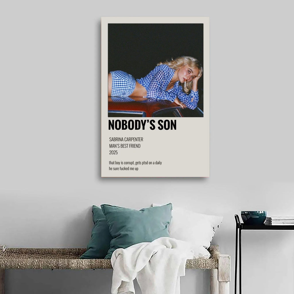 Sabrina Carpenter Nobody’s Son  | Unframed Bedroom Wall Art album cover poster print wall art decor