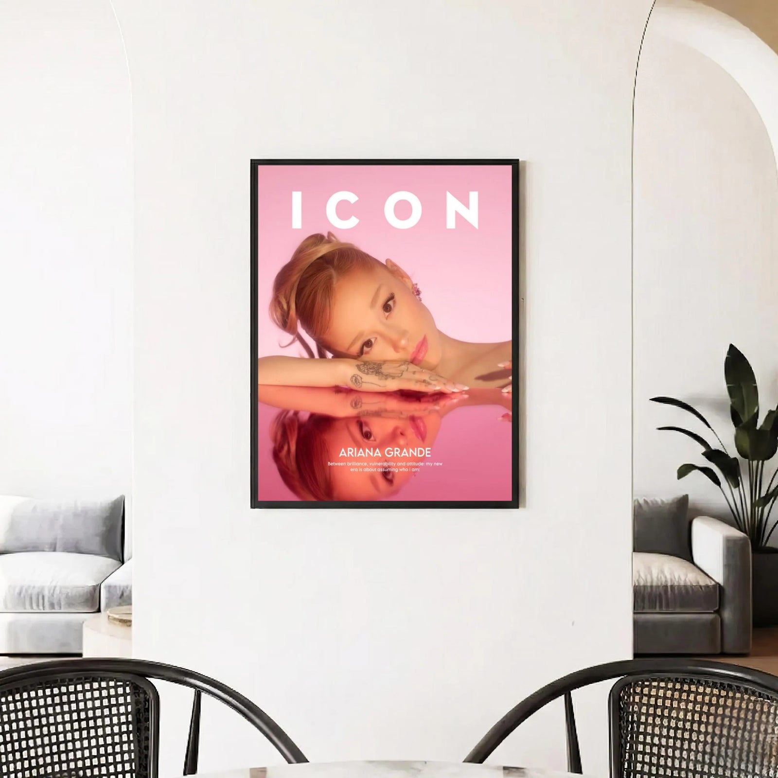 Ariana Grande ICON Art  - album cover poster print wall art decor