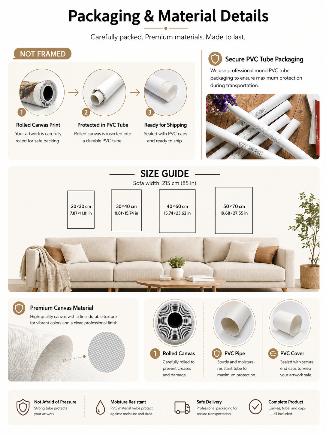 LXZART poster size and product information
