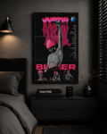 Justin Bieber Wall Art Print - Premium Canvas Poster, Music Fan Decor poster wall art print room decor