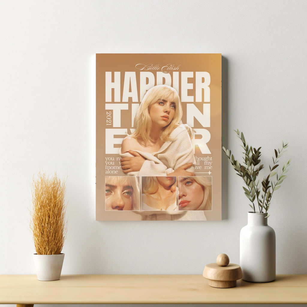 Billie Eilish When the Partys Over Art album cover poster print wall art decor