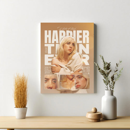 Billie Eilish When the Partys Over Art album cover poster print wall art decor