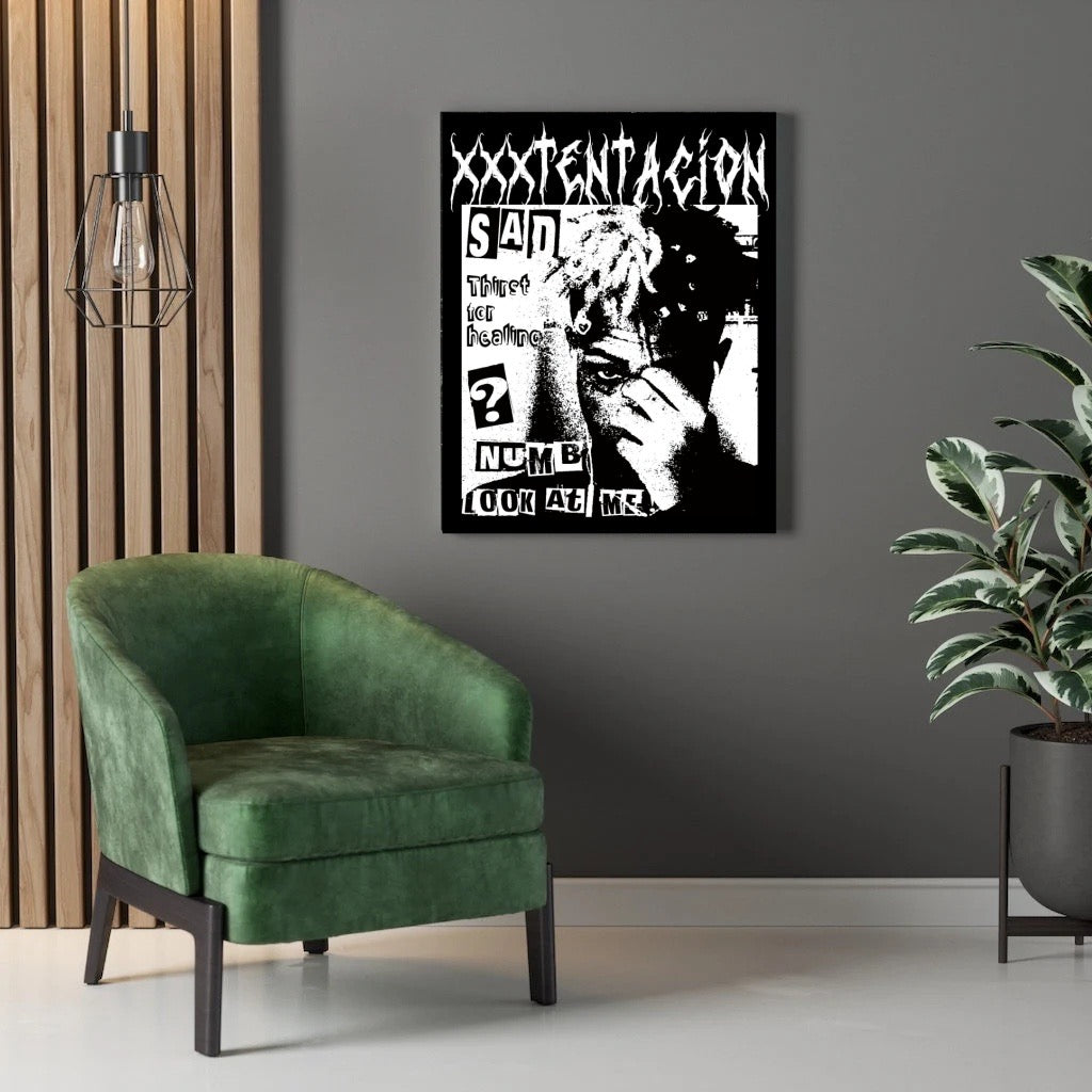 XXXTentacion XXXTENTACION SAD! & NUMB Grunge Collage album cover poster print wall art decor