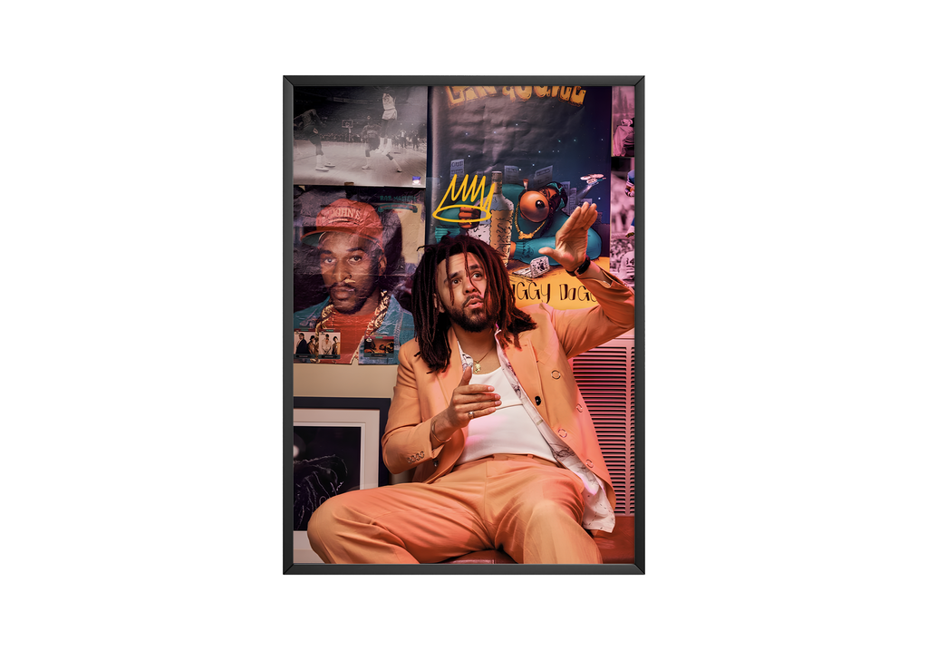 J. Cole - King Cole album cover poster print wall art decor