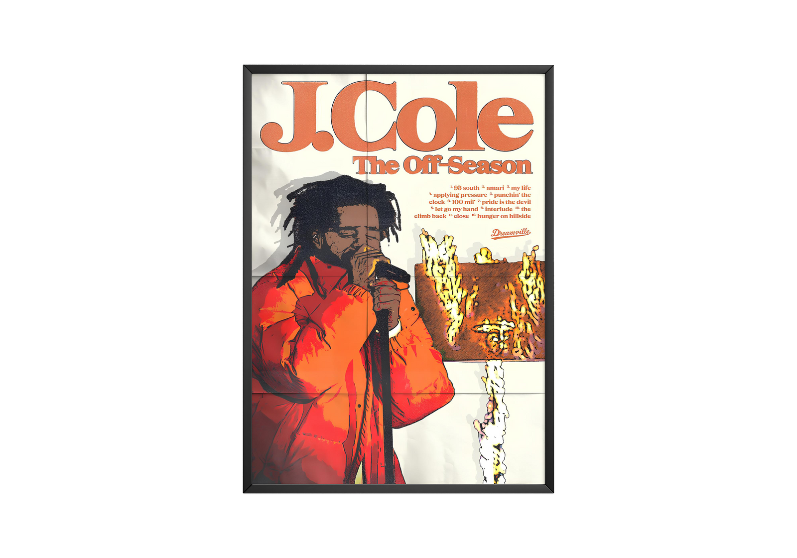J. Cole - The Off Season Retro album cover poster print wall art decor
