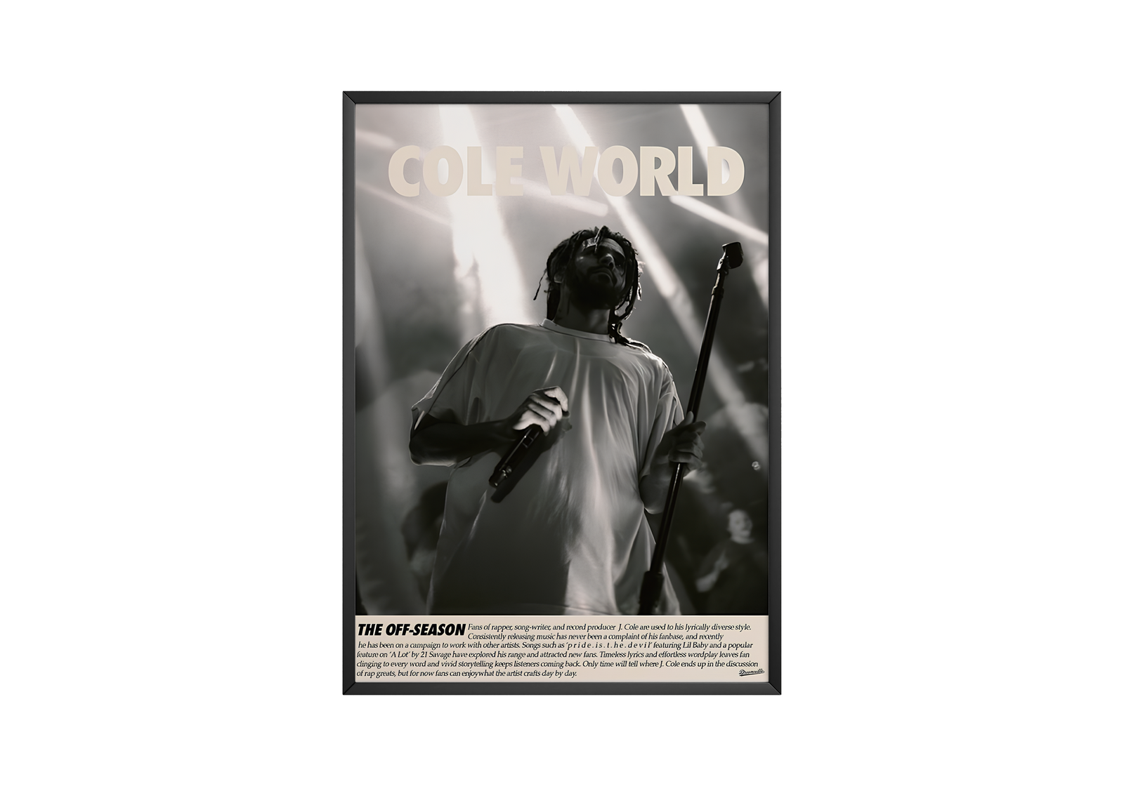 J. Cole - Cole World album cover poster print wall art decor