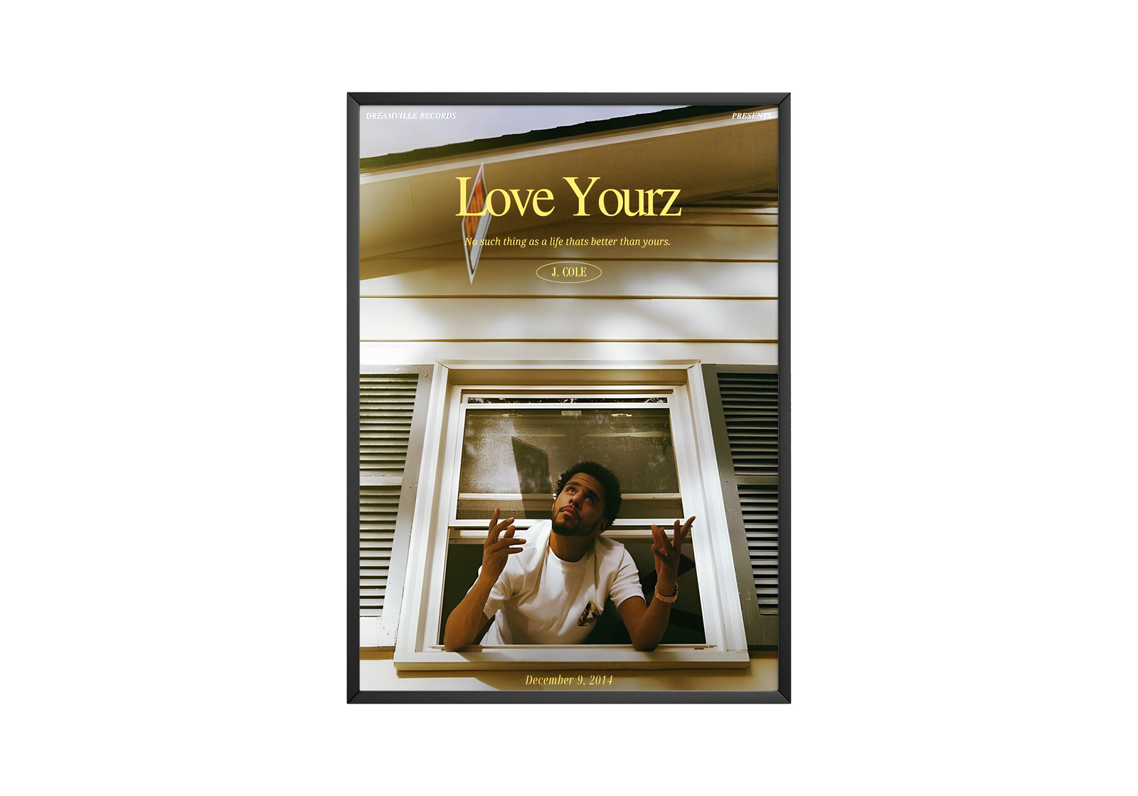 J. Cole Love Yourz album cover poster print wall art decor