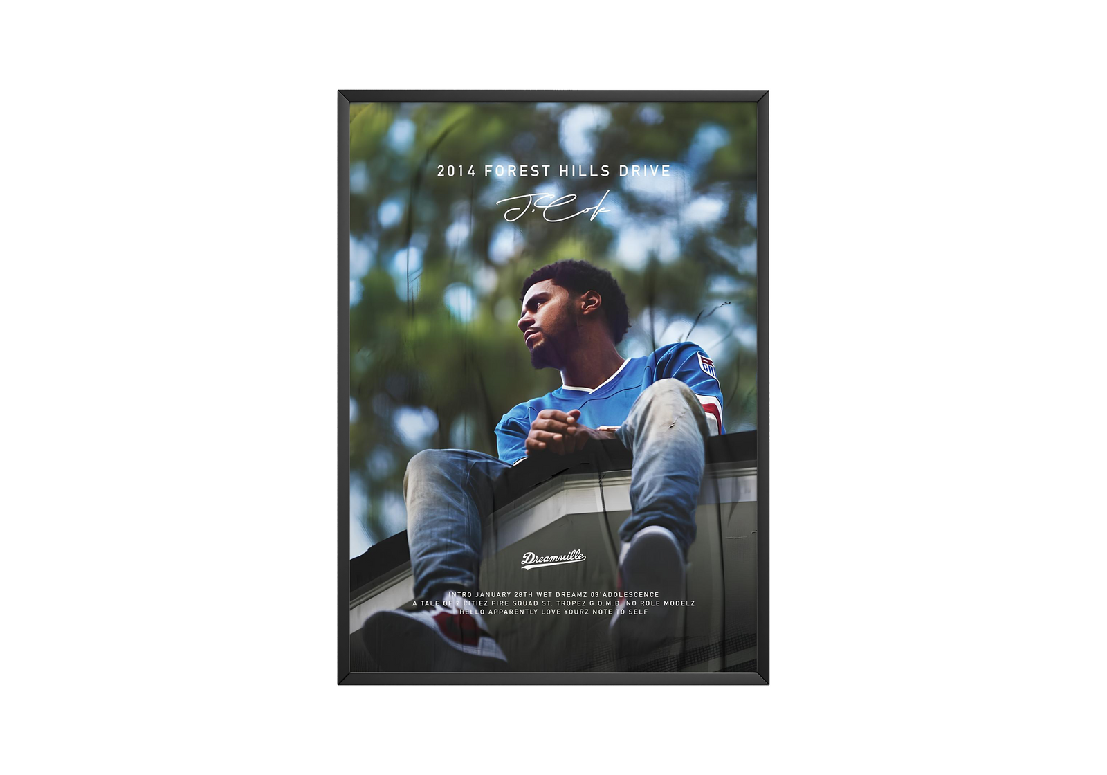 J. Cole Forest Drive Signature album cover poster print wall art decor