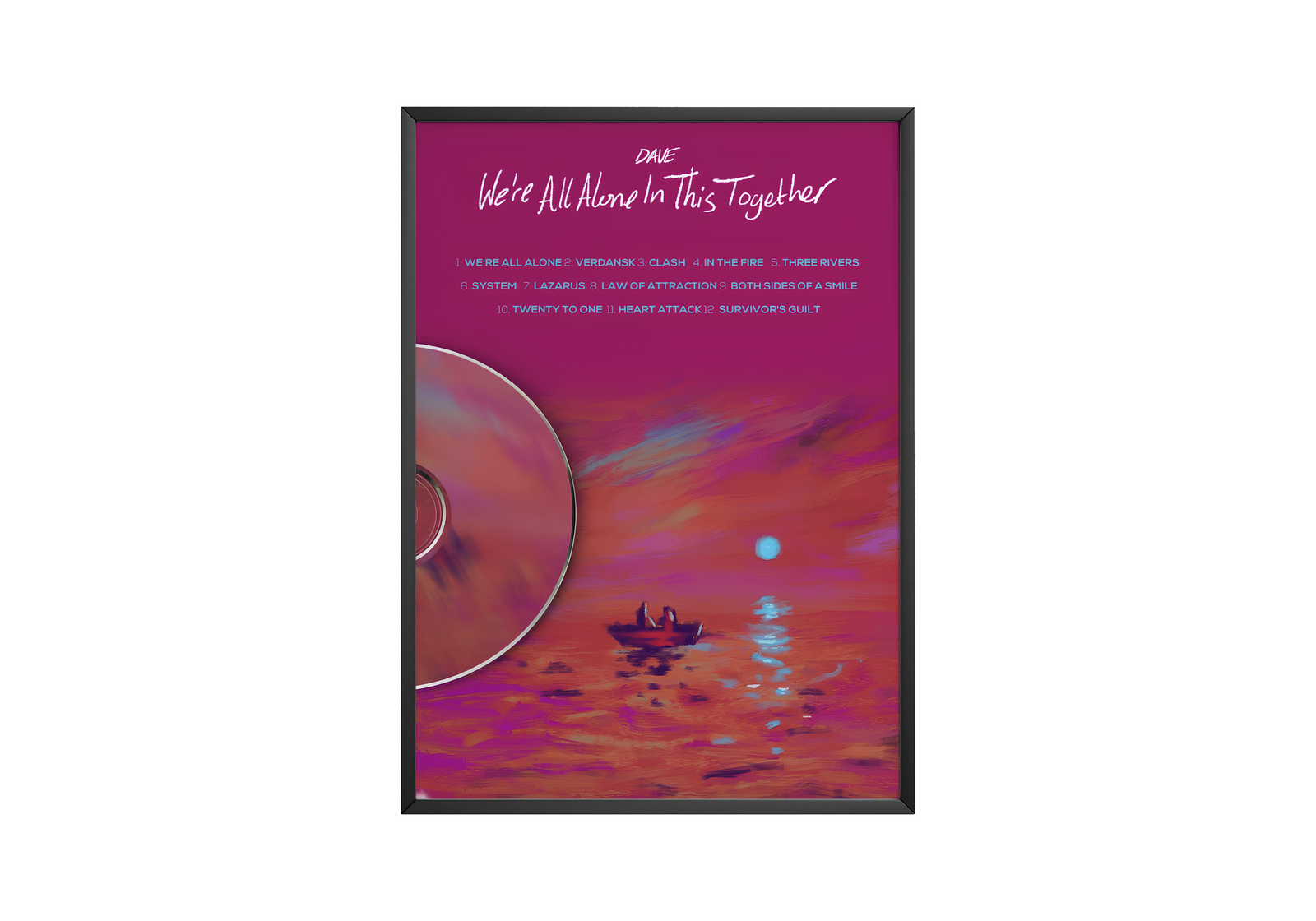 Dave Were All Alone In This Together album cover poster print wall art decor
