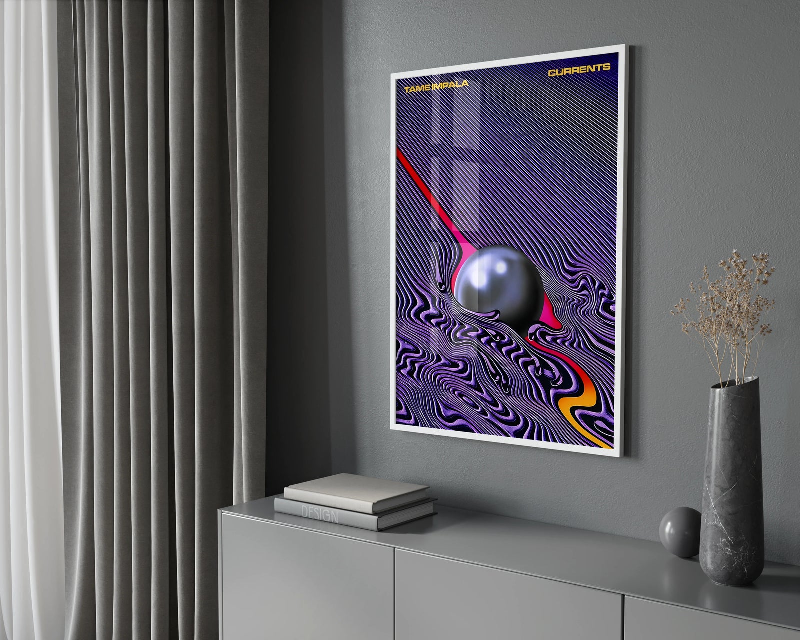 Tame Impala Currents | Unframed Bedroom album cover poster print wall art decor