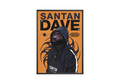 Dave - Orange Sketch Poster poster wall art print room decor
