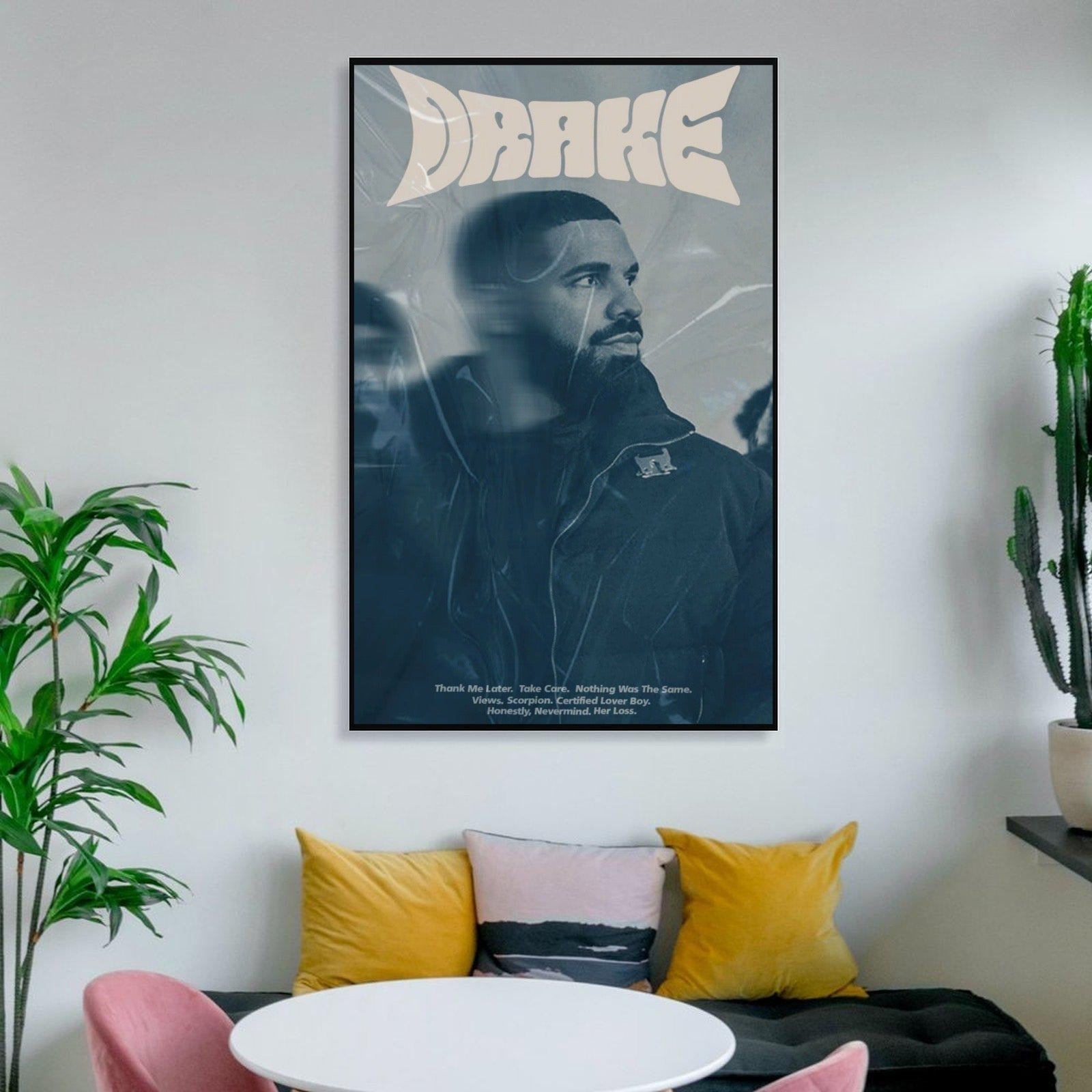 Drake Discography Visual Modern Aesthetic album cover poster print wall art decor