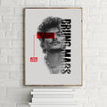 Bruno Mars Minimalist Portrait Wall Art Print poster wall art print room decor