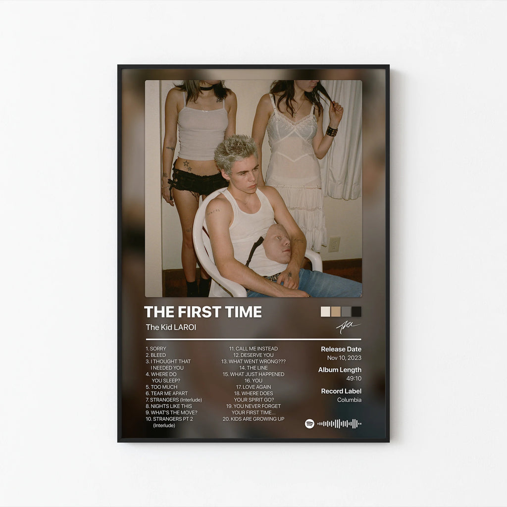 The Kid LAROI The First Time   | Unframed Bedroom Wall Art album cover poster print wall art decor