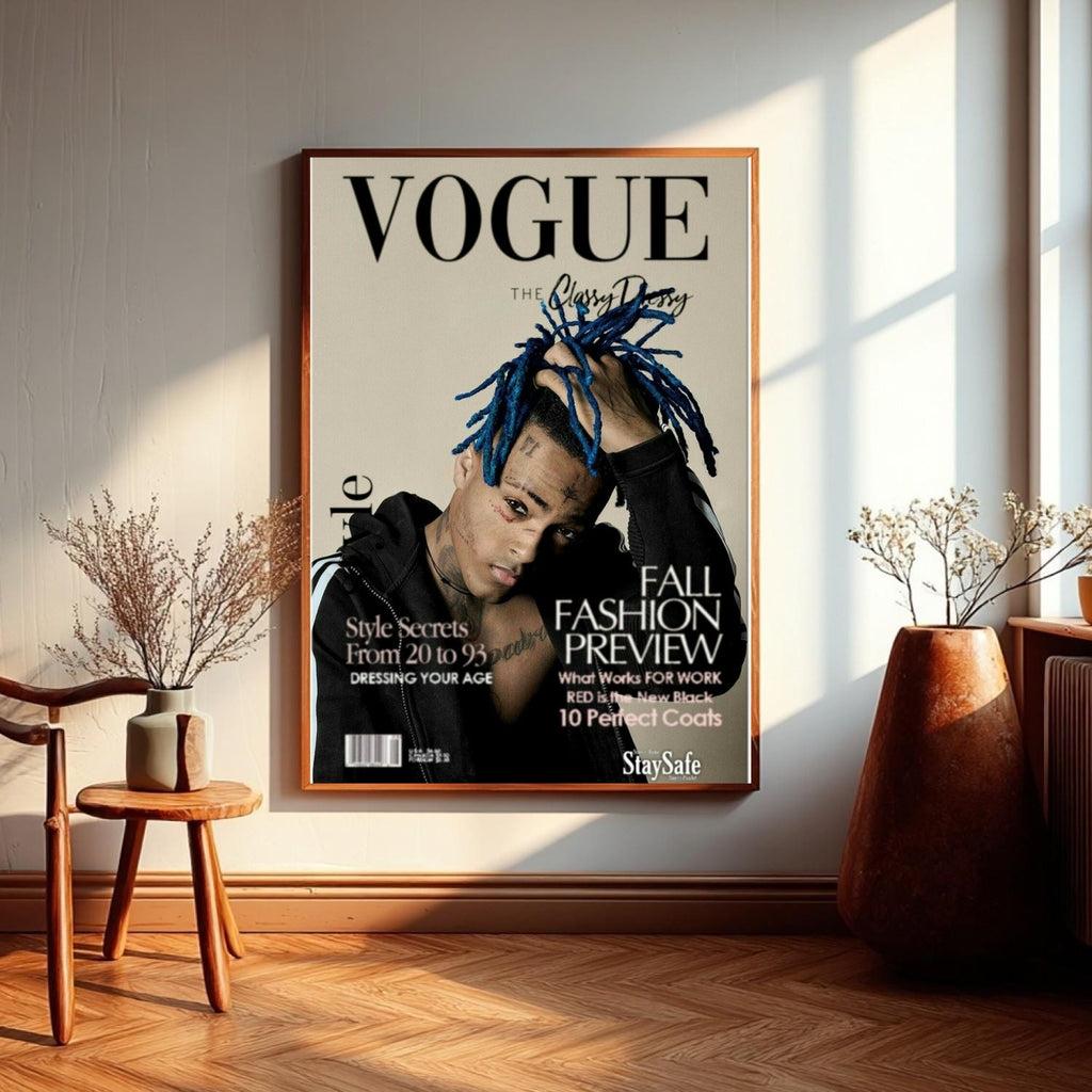 XXXTentacion XXXTENTACION VOGUE Magazine Style Fashion album cover poster print wall art decor