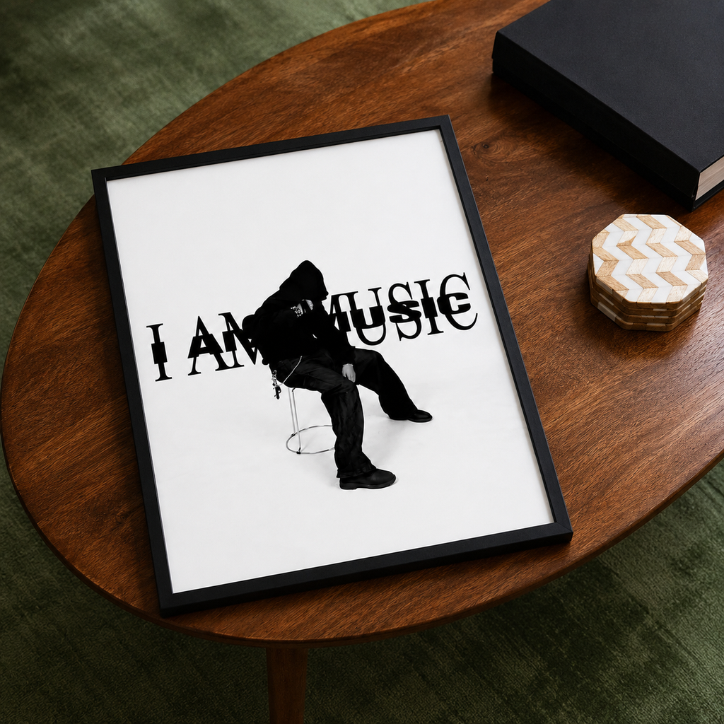 Playboi Carti I AM MUSIC Minimal  | Unframed Bedroom Wall Art album cover poster print wall art decor