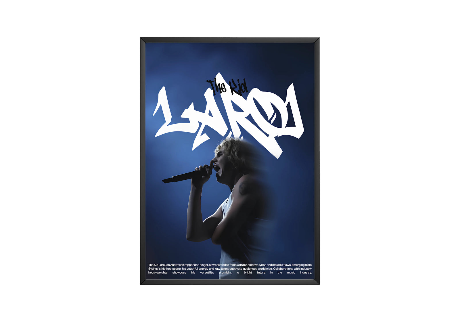 The Kid LAROI Performance Portrait | Unframed Bedroom album cover poster print wall art decor