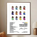 Drake Certified Lover Boy Emoji Grid Canvas Art poster wall art print room decor