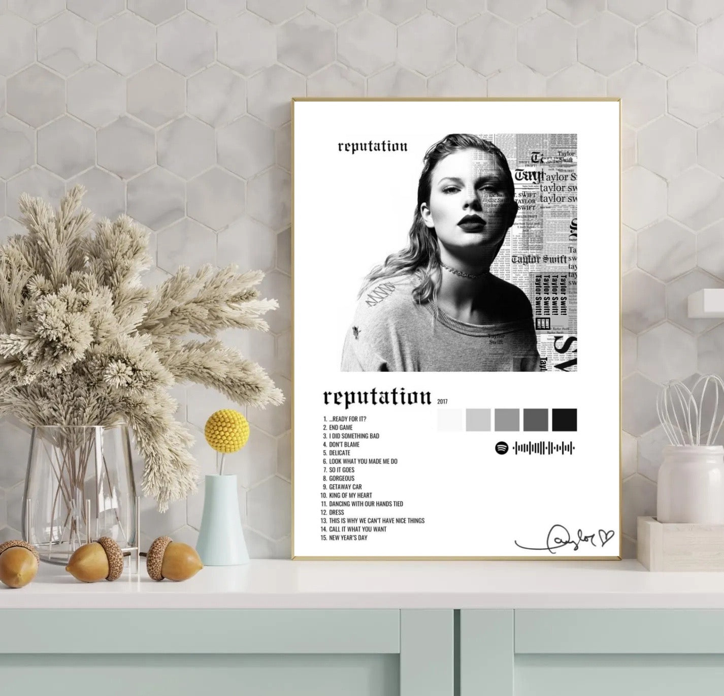 Taylor Swift Kanye West Graduation   Waterproof Non-woven album cover poster print wall art decor