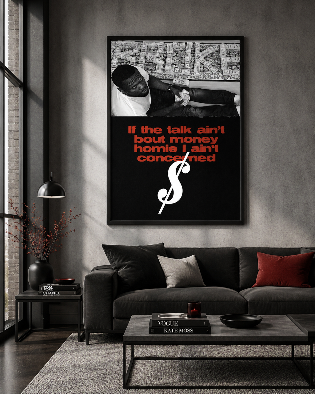50 Cent Quote  | Unframed Bedroom Wall Art album cover poster print wall art decor