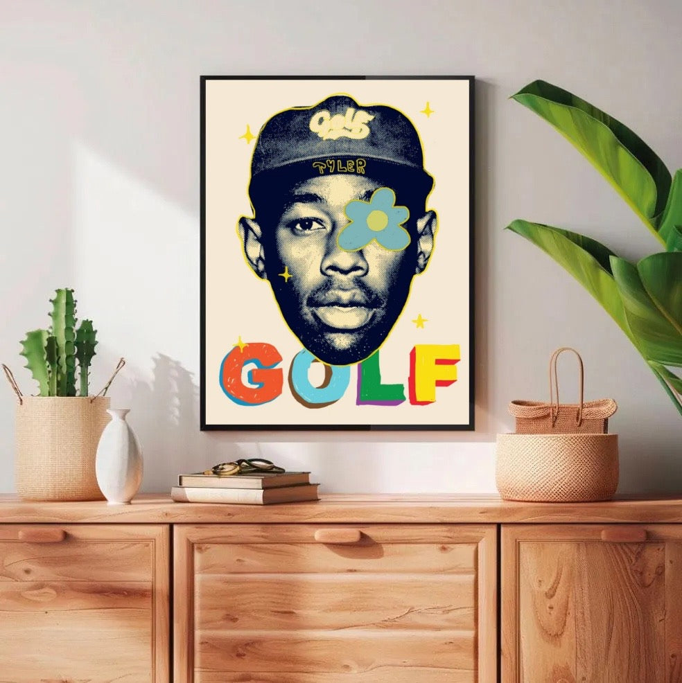 Tyler, The Creator GOLF Wang Pop Art Flower album cover poster print wall art decor