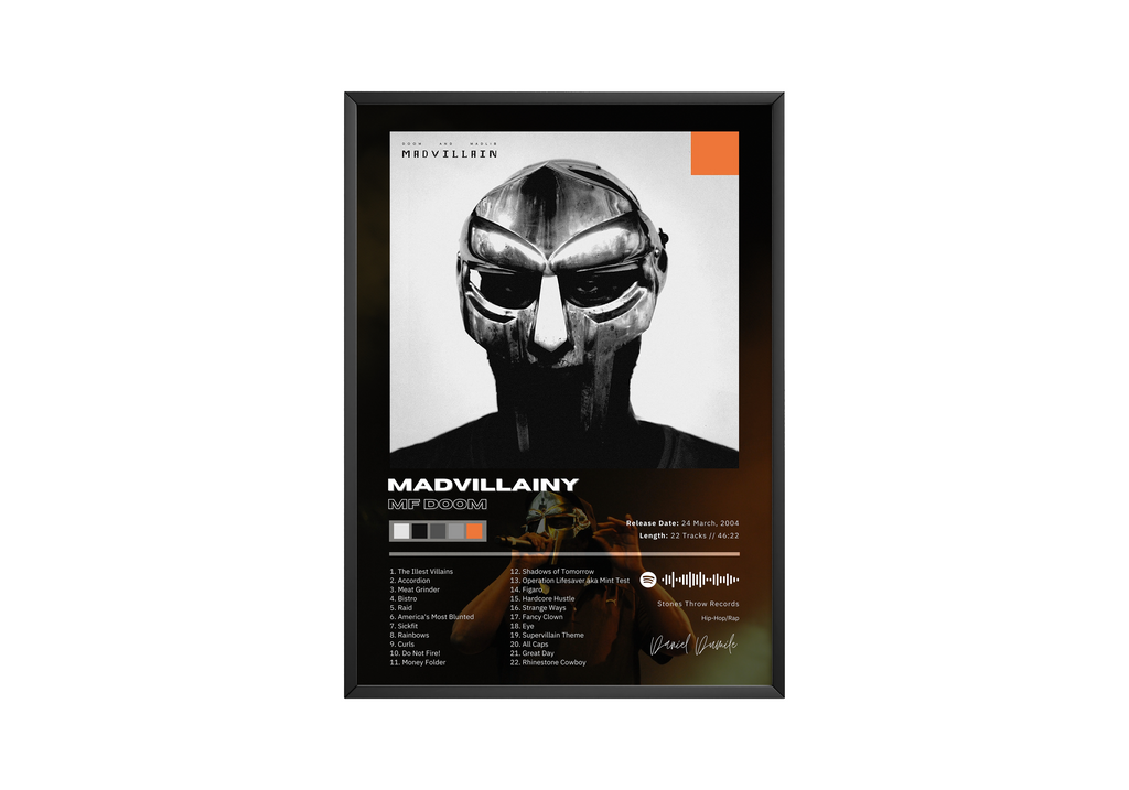 MF DOOM Madvillainy album cover poster print wall art decor