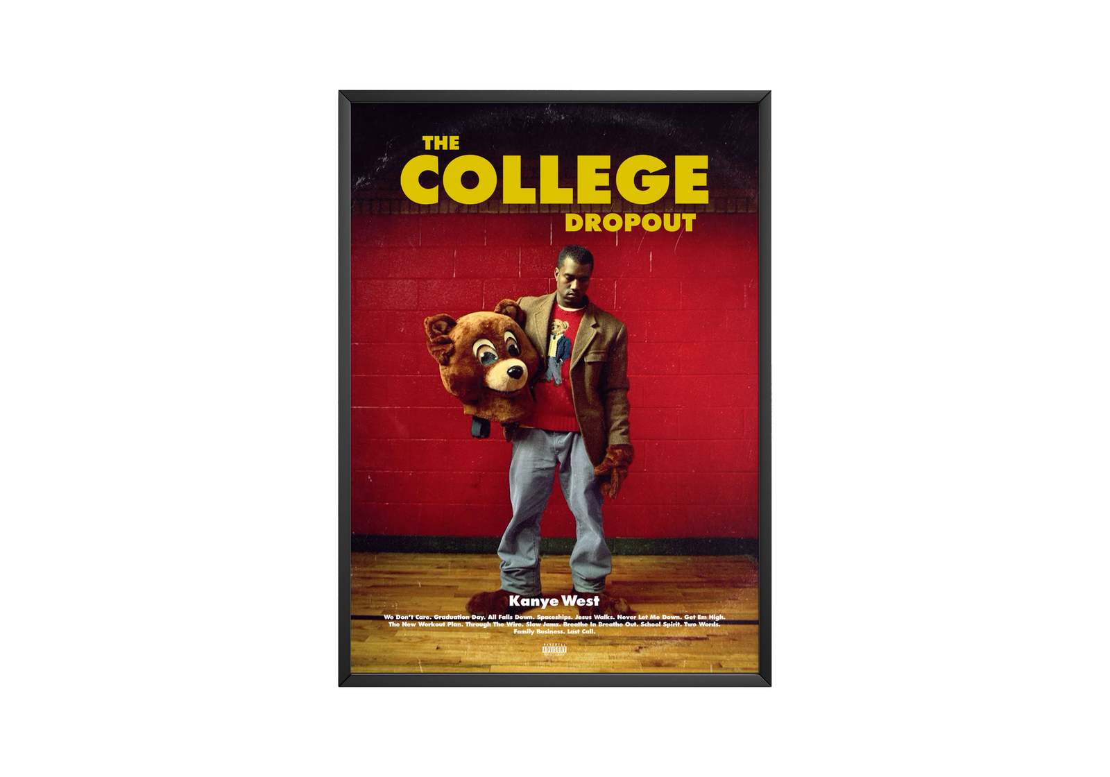 Kanye West The College Dropout   | Unframed Bedroom album cover poster print wall art decor