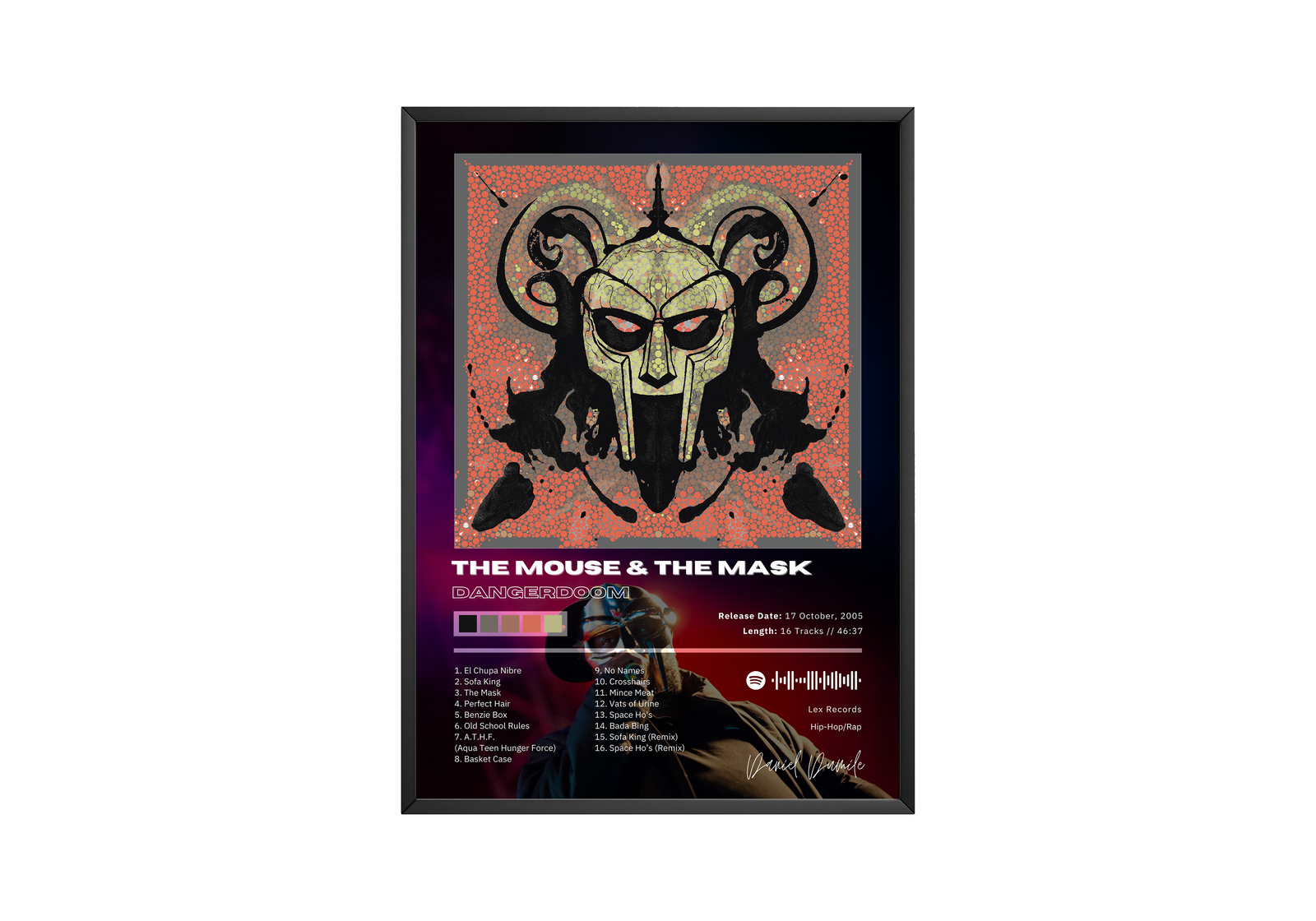 MF DOOM THE MOUSE & THE MASK album cover poster print wall art decor
