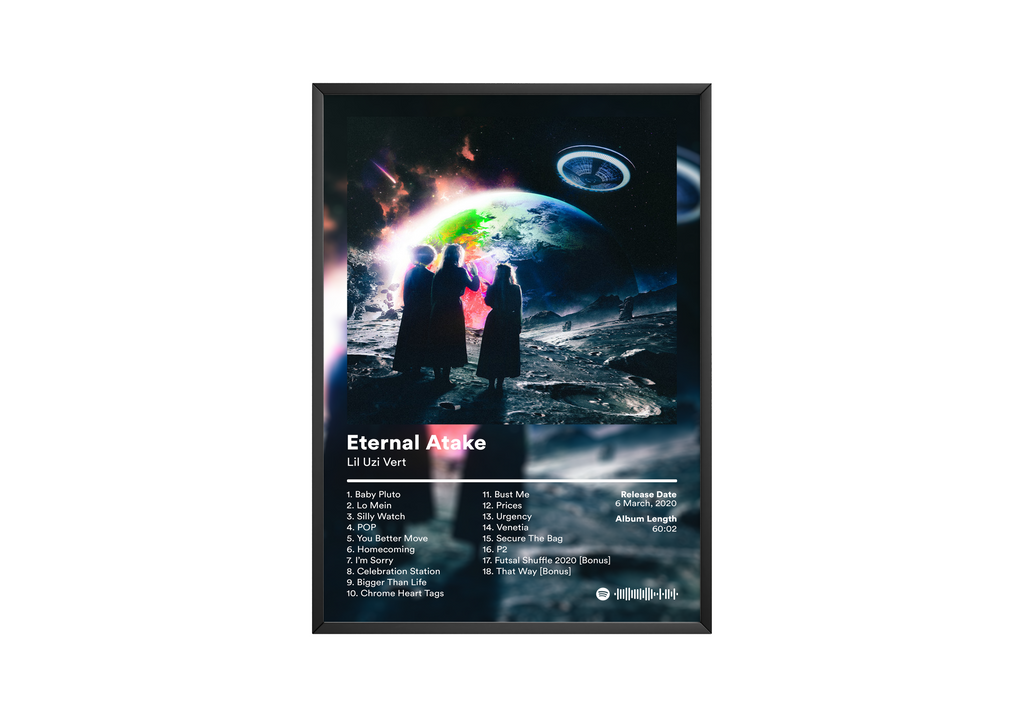 Lil Uzi Vert Eternal Atake album cover poster print wall art decor