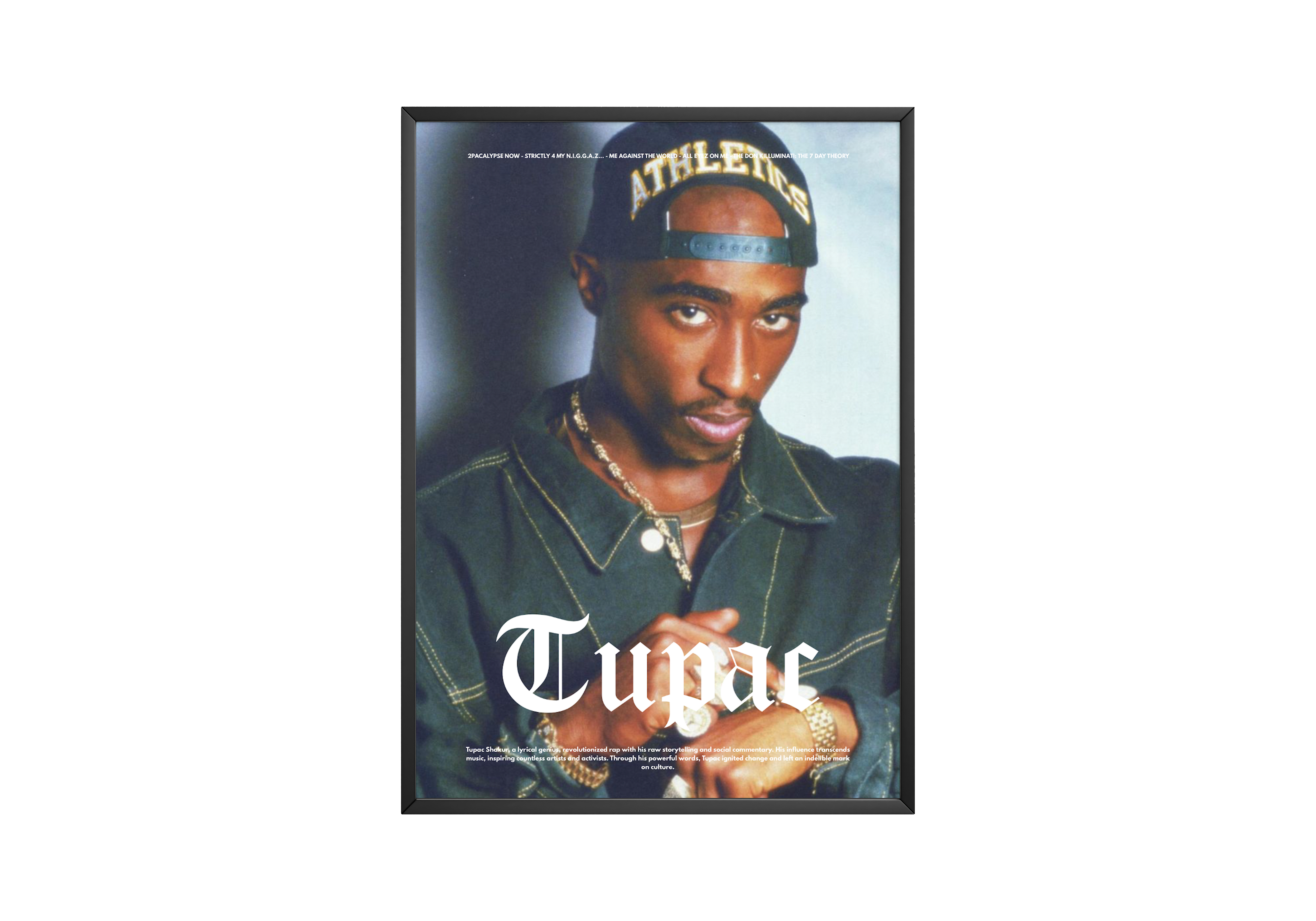 2PAC Vintage poster wall art print room decor