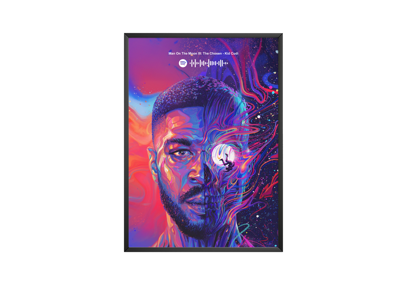 Kid Cudi Man On The Moon III Spotify album cover poster print wall art decor