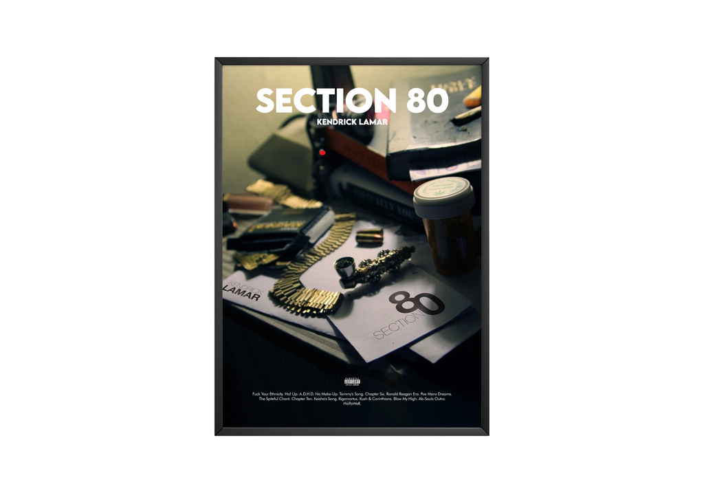 Kendrick Lamar Section 80 album cover poster print wall art decor