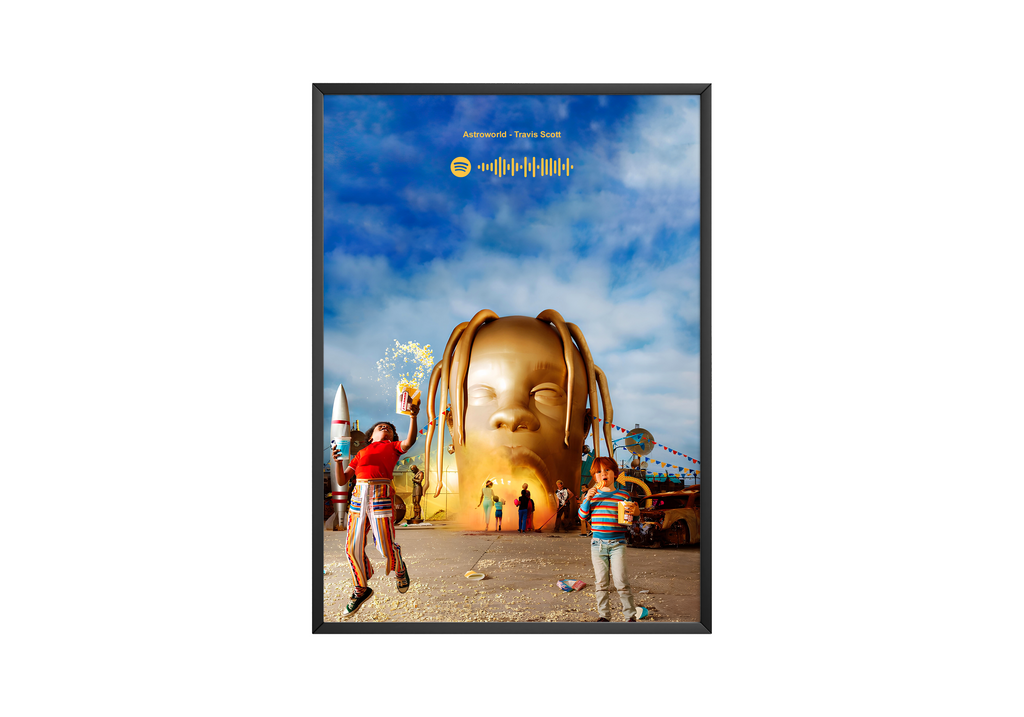 Travis Scott Astroworld   | Unframed Bedroom Wall Art album cover poster print wall art decor