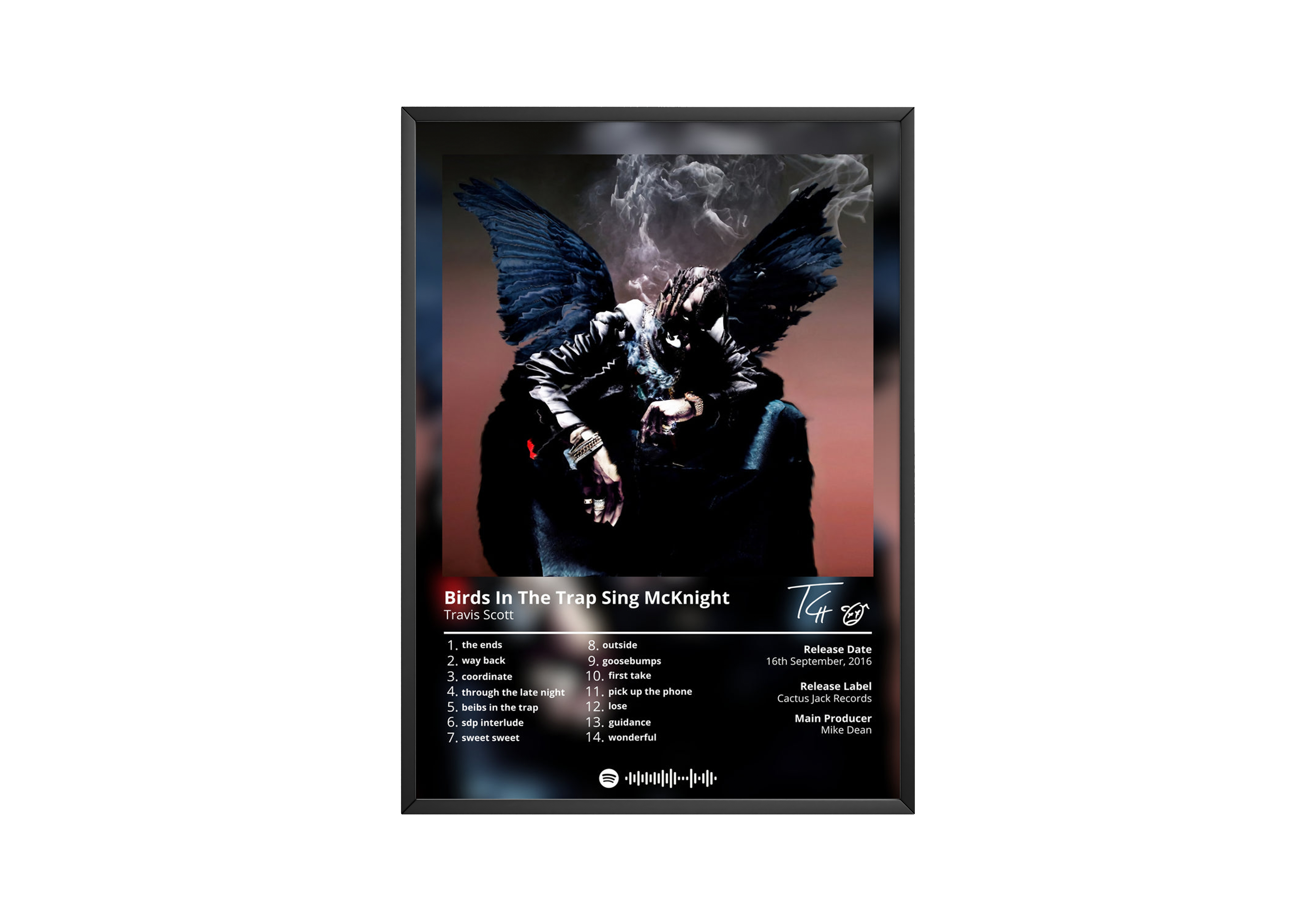 Travis Scott Birds In The Trap Sing McKnight Album Poster poster wall art print room decor