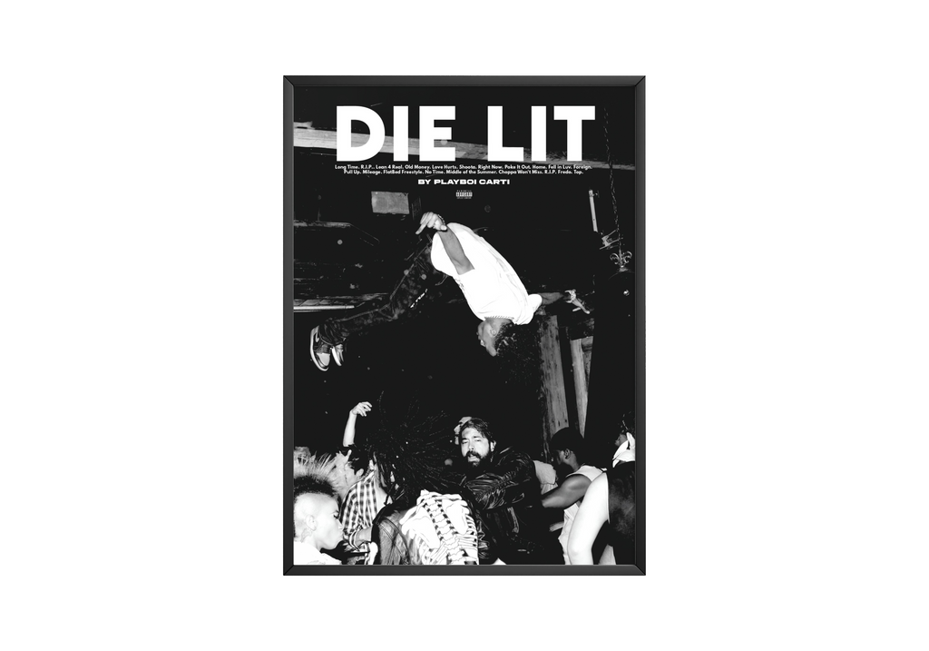 21 Savage Playboi Carti Die Lit album cover poster print wall art decor