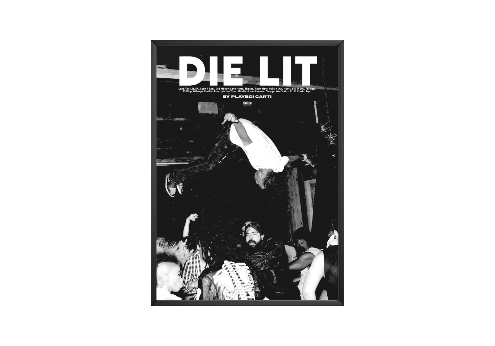 21 Savage Playboi Carti Die Lit album cover poster print wall art decor