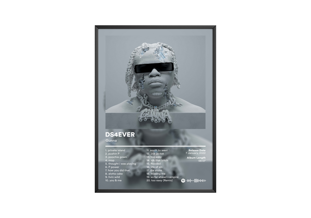 Gunna DS4EVER album cover poster print wall art decor