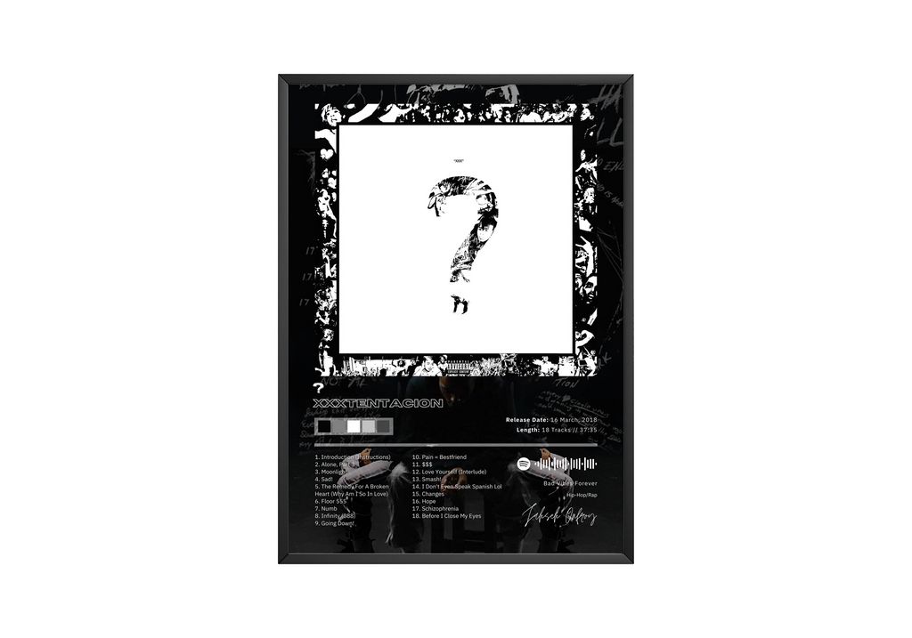 XXXTentacion XXXTENTACION Performance  | Unframed Bedroom Wall Art album cover poster print wall art decor