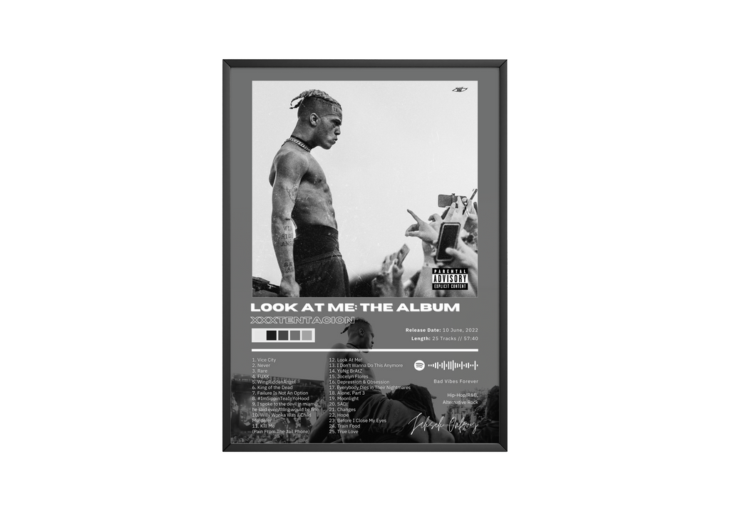 XXXTentacion XXXTENTACION Look At Me: The   | Unframed Bedroom Wall Art album cover poster print wall art decor