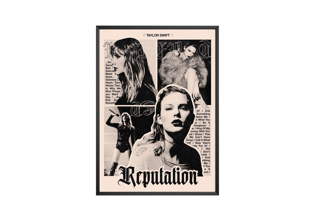 Taylor Swift Reputation Collage  | Unframed Bedroom Wall Art album cover poster print wall art decor