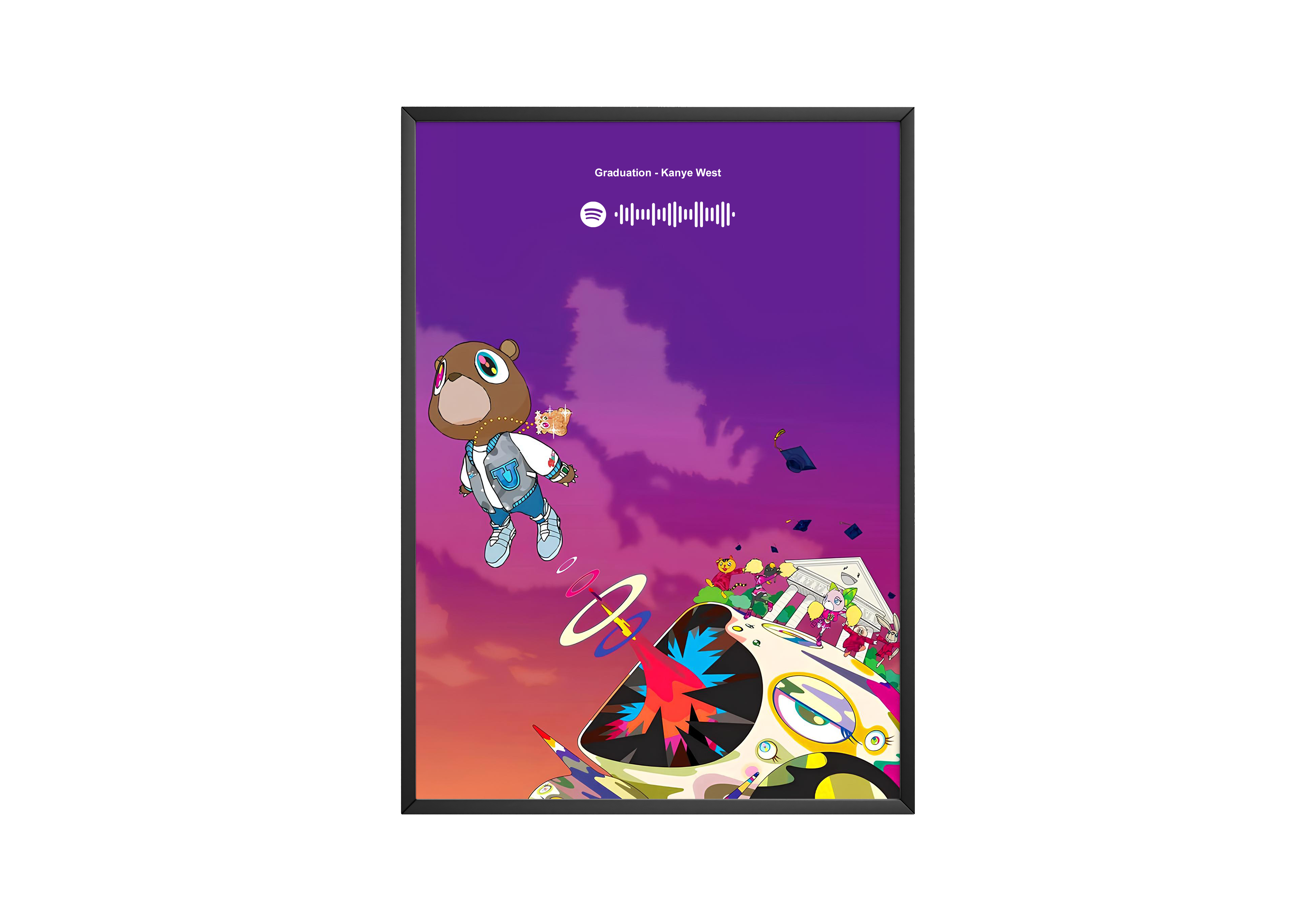 Kanye West Graduation Spotify poster wall art print room decor