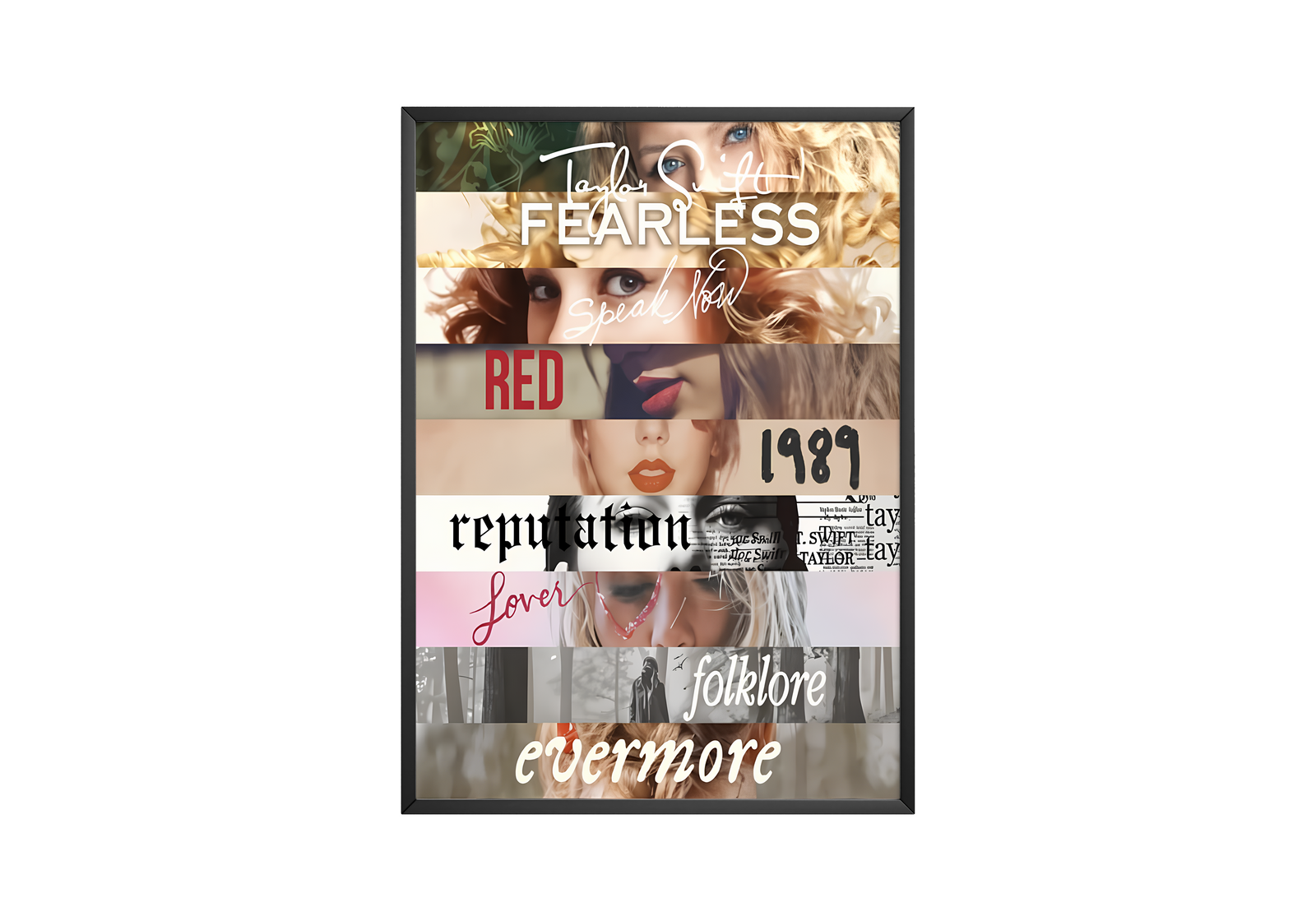 Taylor Swift Eras Collage  | Unframed Bedroom album cover poster print wall art decor