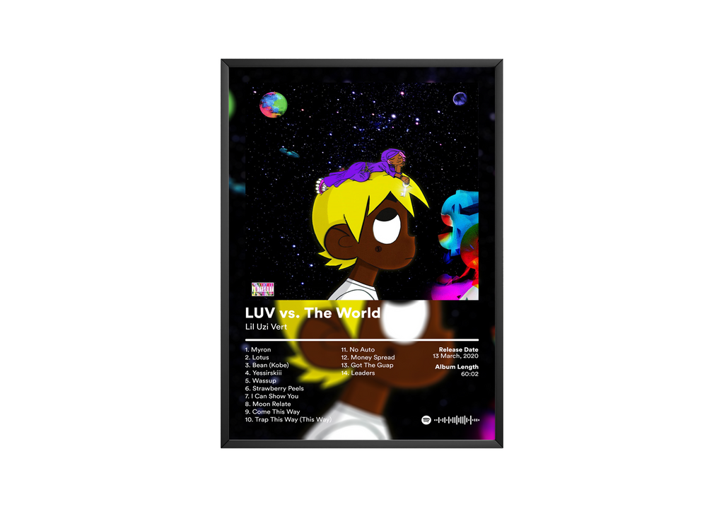 Lil Uzi Vert LUV vs. The World album cover poster print wall art decor