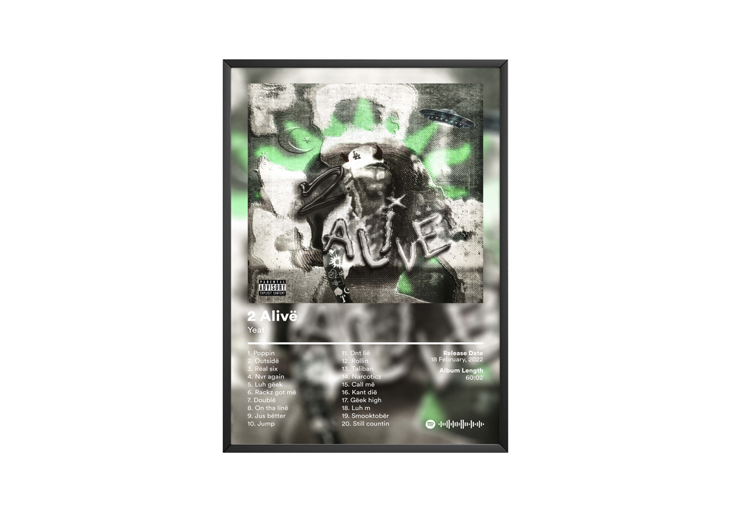 Yeat 2 Aliv毛 album cover poster print wall art decor