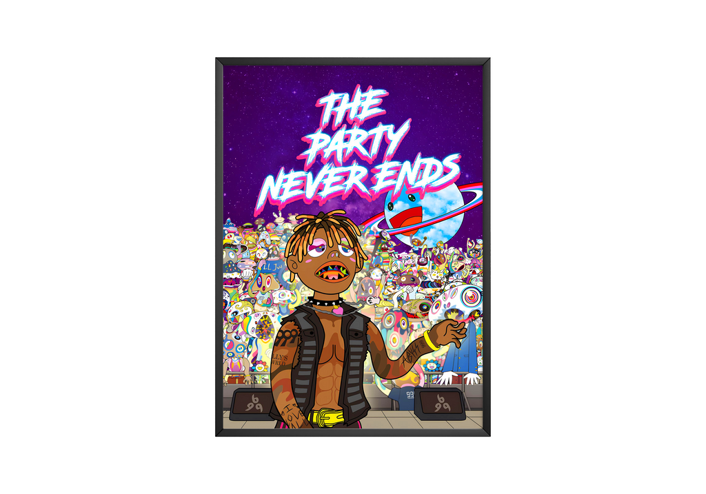 Juice WRLD The Party Never Ends album cover poster print wall art decor