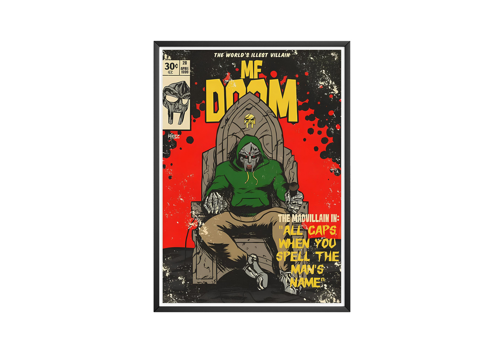 MF DOOM Mf Doom Comic album cover poster print wall art decor