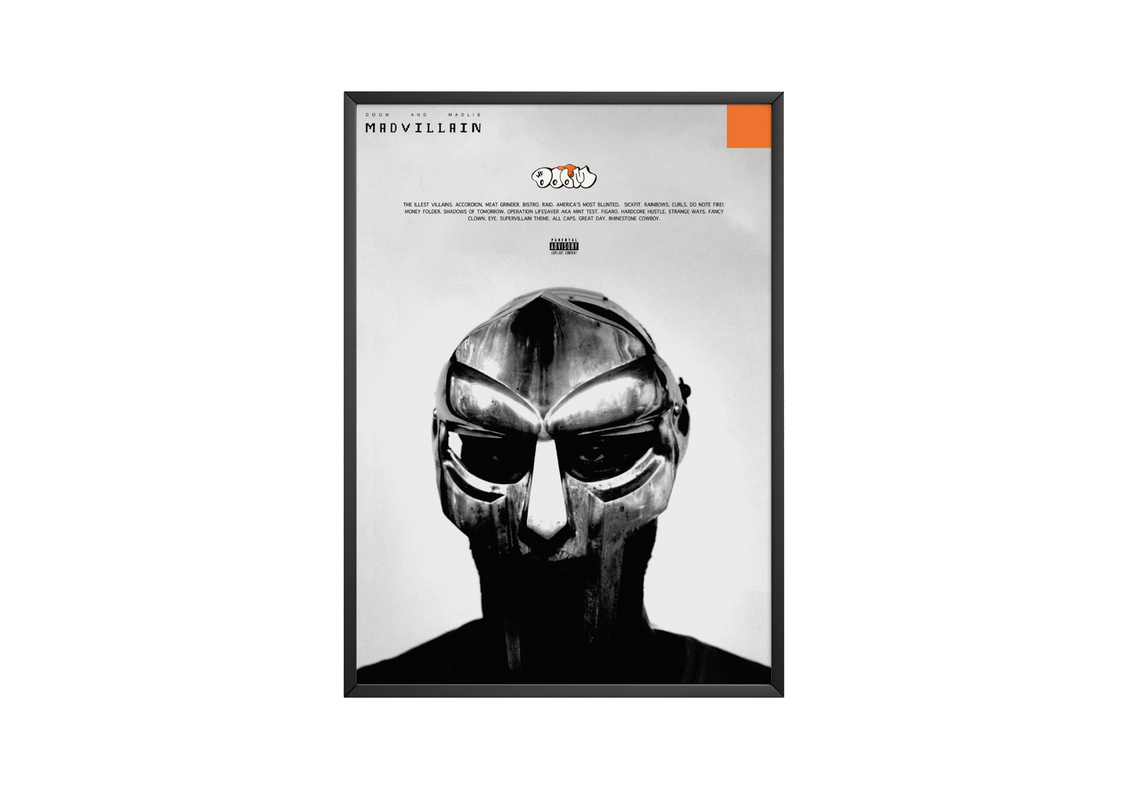 MF DOOM MadVillain album cover poster print wall art decor